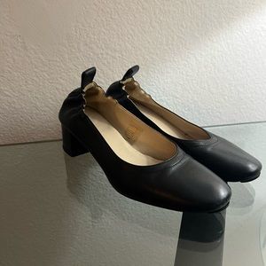 Everlane The Day Heel Block Heel Pumps, Black, Size 6